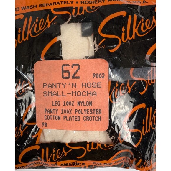Vintage Silkies Pantyhose Mocha Small - Picture 2 of 4